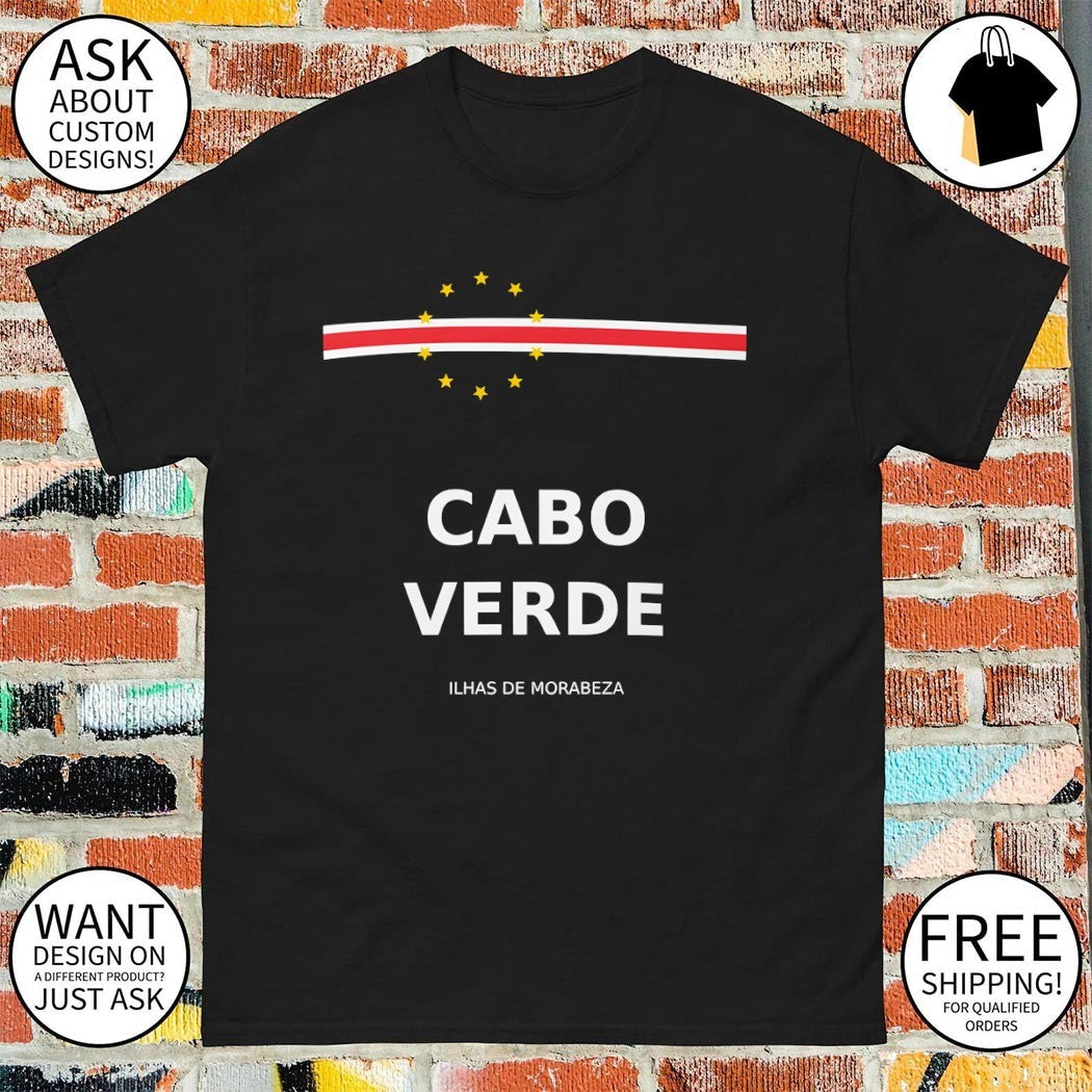 Cabo Verde Football Ilhas de Morabeza flag National - Adult & Kids T-Shirts, Sweatshirts & Hoodies apparel design preview 1