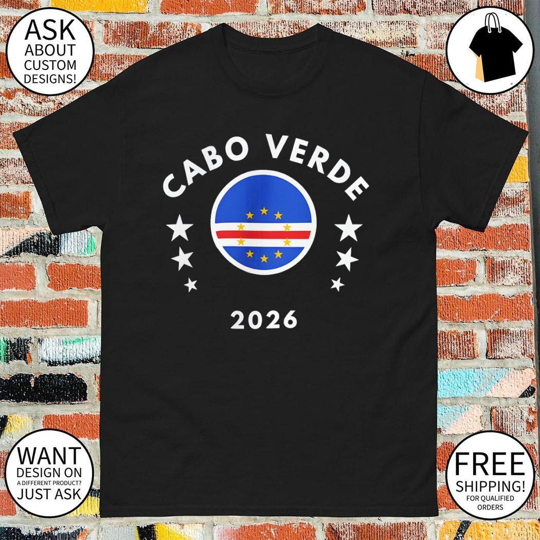 Cabo Verde Soccer flag 2026 World Cup - Adult & Kids T-Shirts, Sweatshirts & Hoodies apparel design preview 1