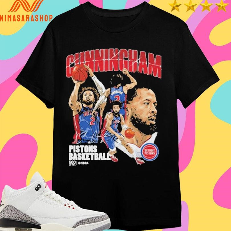 Cade Cunningham Detroit Pistons Basketball Collage - Adult & Kids T-Shirts, Sweatshirts & Hoodies apparel design preview 1
