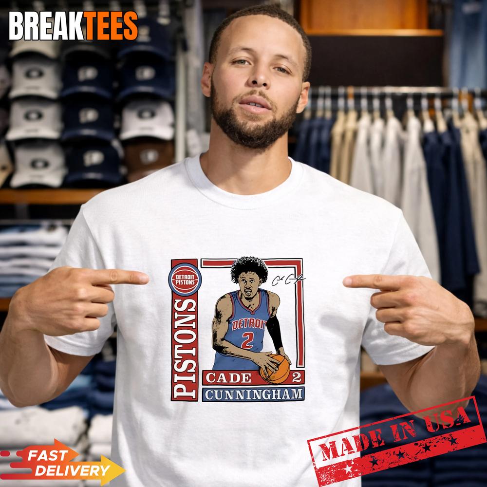 Cade Cunningham Detroit Pistons NBA Signature - Adult & Kids T-Shirts, Sweatshirts & Hoodies apparel design preview 1