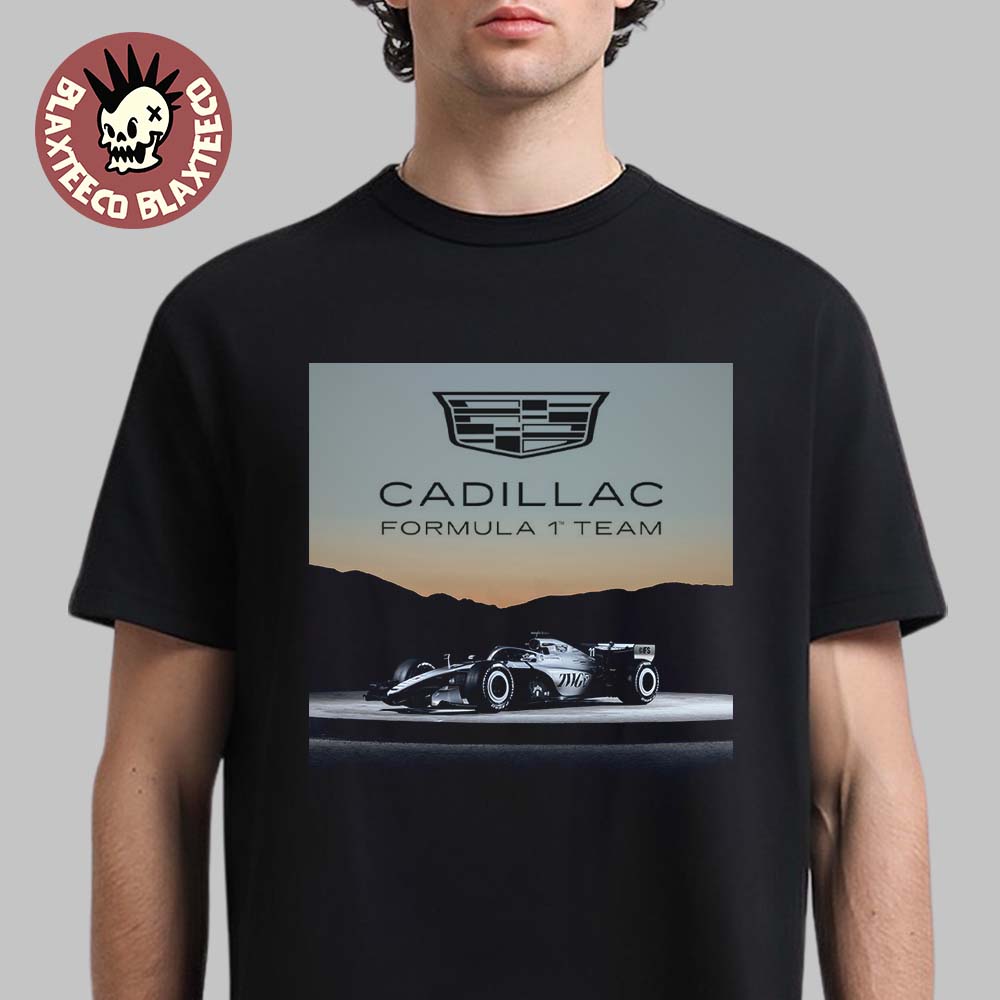 Cadillac Formula 1 Team Debut Car Closer Look - Adult & Kids T-Shirts, Sweatshirts & Hoodies apparel design preview 1