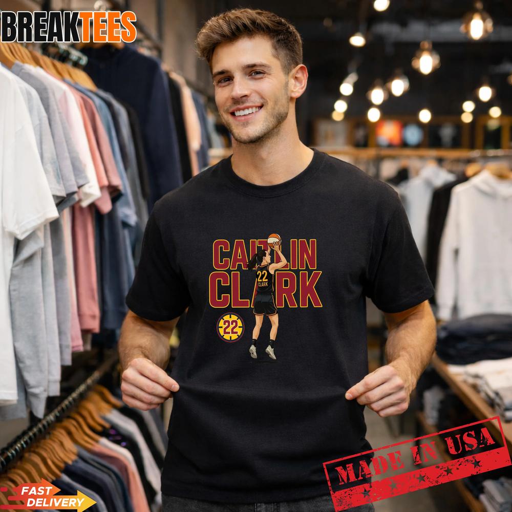 Caitlin Clark Basketball Cartoon Fan - Adult & Kids T-Shirts, Sweatshirts & Hoodies apparel design preview 1