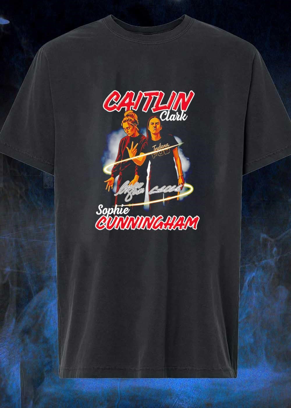 Caitlin Clark Sophie Cunningham Indiana Fever - Adult & Kids T-Shirts, Sweatshirts & Hoodies apparel design preview 1