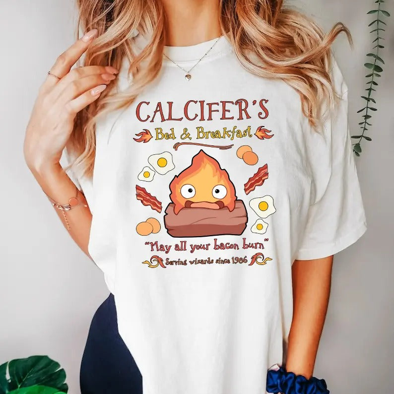 Calcifer Quotes - Adult & Kids T-Shirts, Sweatshirts & Hoodies apparel design preview 1