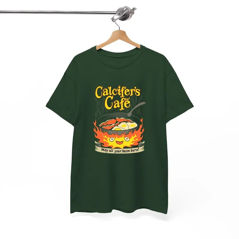 Calcifer May All Your Bacon Burn Howls Moving Castle - Adult & Kids T-Shirts, Sweatshirts & Hoodies apparel design preview 1