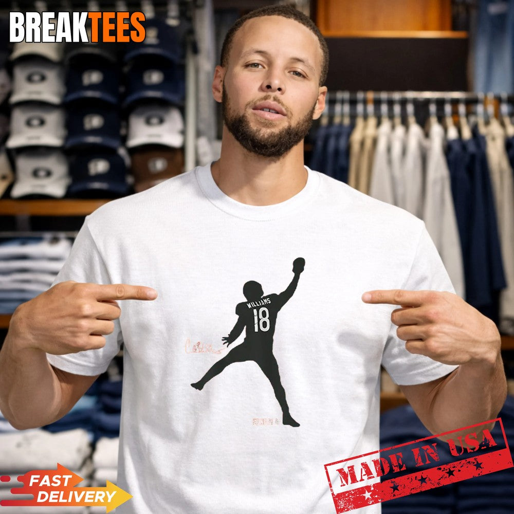 Caleb Williams Iceman Silhouette Football - Adult & Kids T-Shirts, Sweatshirts & Hoodies apparel design preview 1