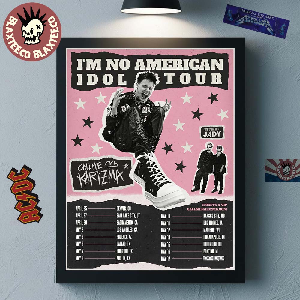 Call Me Karizma I'm No American Idol Tour 2026 North - Adult & Kids T-Shirts, Sweatshirts & Hoodies apparel design preview 1