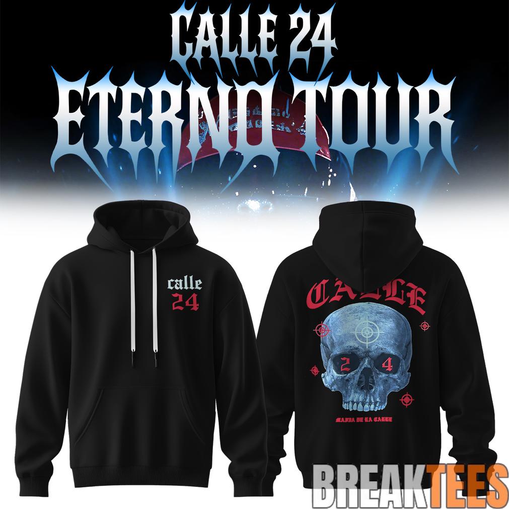 Calle 24 Eterno Tour 2026 Black - Adult & Kids T-Shirts, Sweatshirts & Hoodies apparel design preview 1