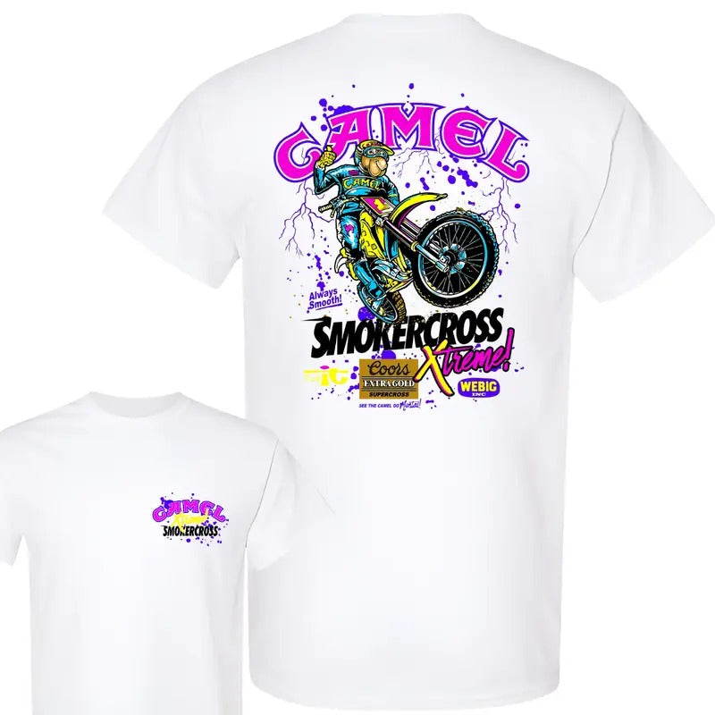 Camel Motor Sport Super Cross Extreme GIldan Cotton - Adult & Kids T-Shirts, Sweatshirts & Hoodies apparel design preview 1