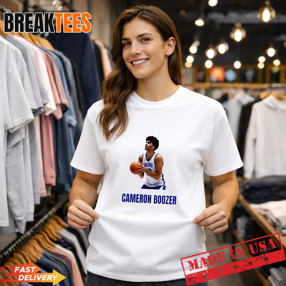Cameron Boozer Duke Basketball Star Graphic - Adult & Kids T-Shirts, Sweatshirts & Hoodies apparel design preview 1