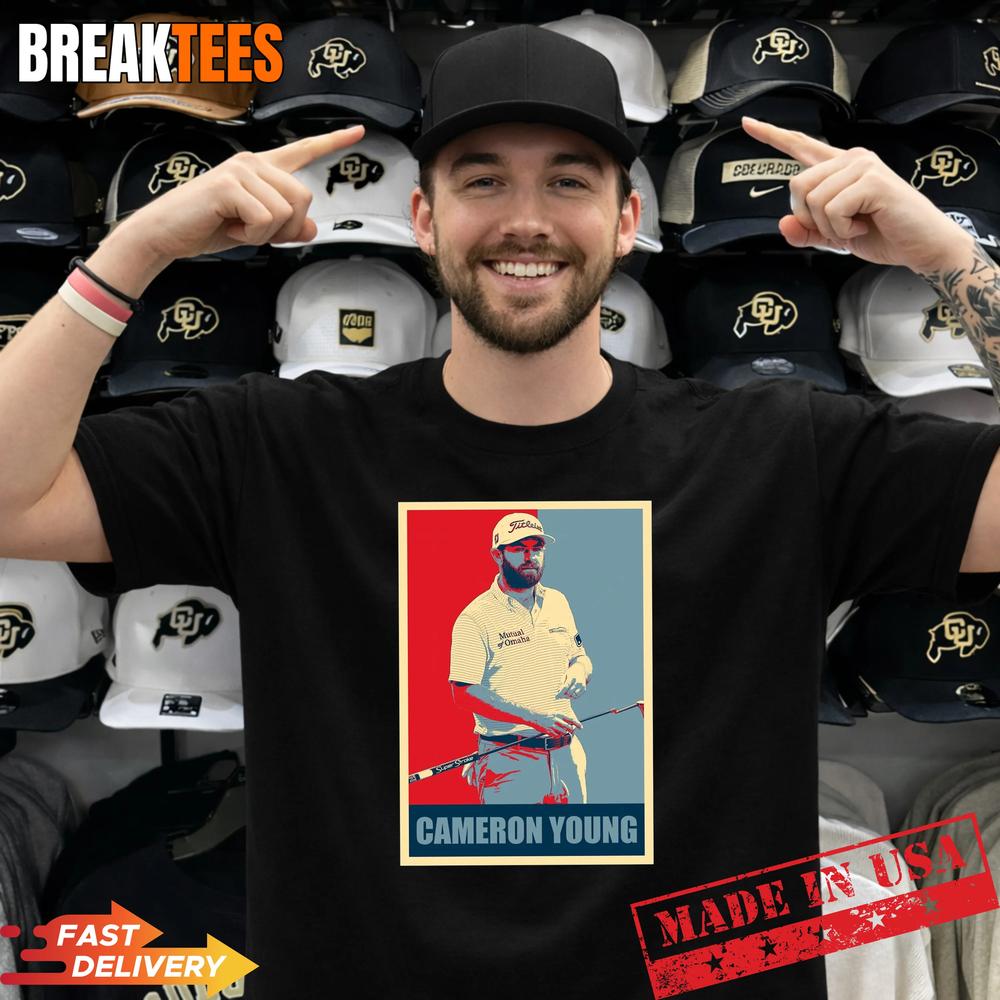 Cameron Young Golfer Hope Vintage - Adult & Kids T-Shirts, Sweatshirts & Hoodies apparel design preview 1
