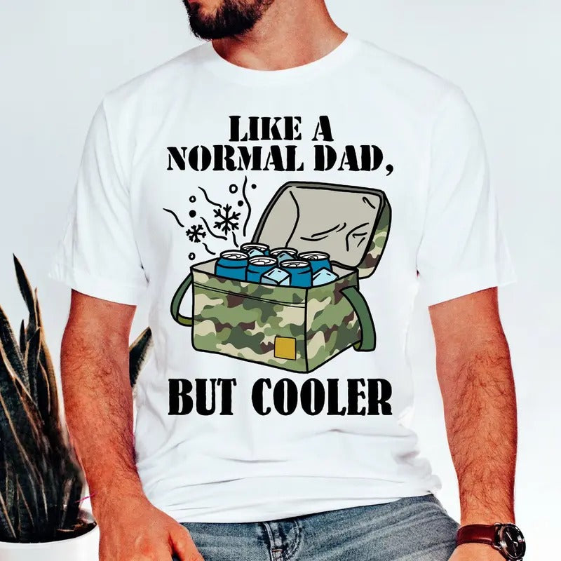 Camo Dad Like Normal But Cooler Fishing Camouflage - Adult & Kids T-Shirts, Sweatshirts & Hoodies apparel design preview 1