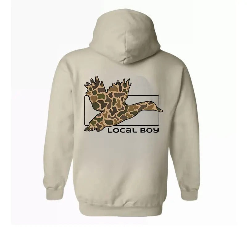 Camo Duck Huntin Old School Local Boy Coquette Bow - Adult & Kids T-Shirts, Sweatshirts & Hoodies apparel design preview 1