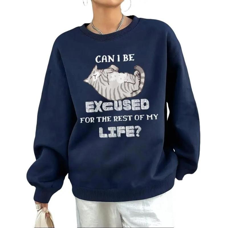 Can I Be Excused Rest My Life Funny Casual Fleece - Adult & Kids T-Shirts, Sweatshirts & Hoodies apparel design preview 1
