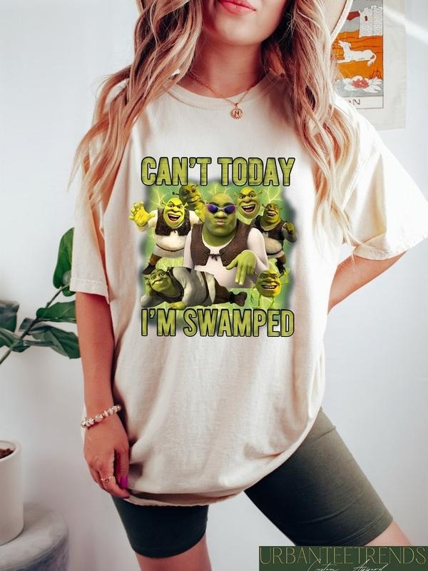 Can'T Today I'M Swamped Shrek Funny Trending Fiona - Adult & Kids T-Shirts, Sweatshirts & Hoodies apparel design preview 1
