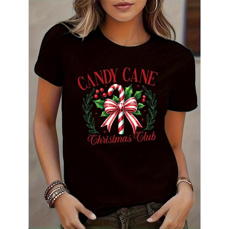Candy Cane Club Holly Print Red Bow Season Party - Adult & Kids T-Shirts, Sweatshirts & Hoodies apparel design preview 1