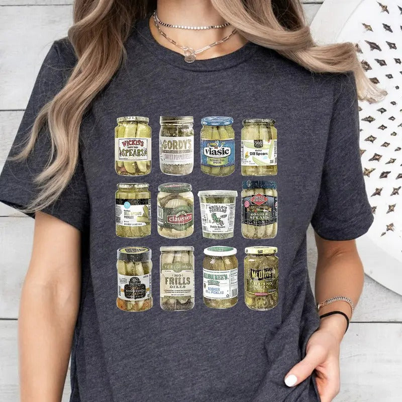Canned Pickles Vintage Pickle Jar Canning Season - Adult & Kids T-Shirts, Sweatshirts & Hoodies apparel design preview 1