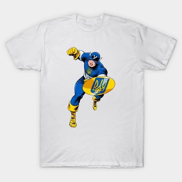 Captain Ukraine Hero Patriotic Support Freedom - Adult & Kids T-Shirts, Sweatshirts & Hoodies apparel design preview 1