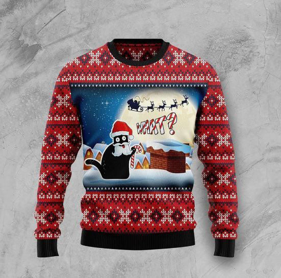 Santa Claus and Llama 3D Christmas Sweater - Holiday Gift product image 4
