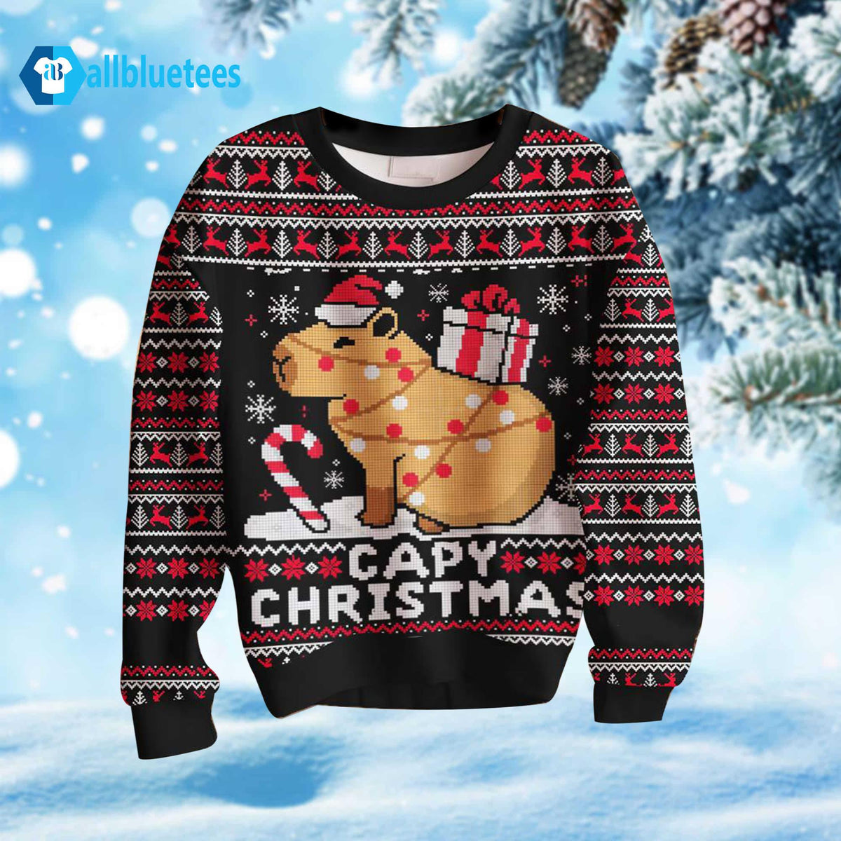 Capybara CapyChristmas Ugly Christmas Sweater - Holiday Gift product image