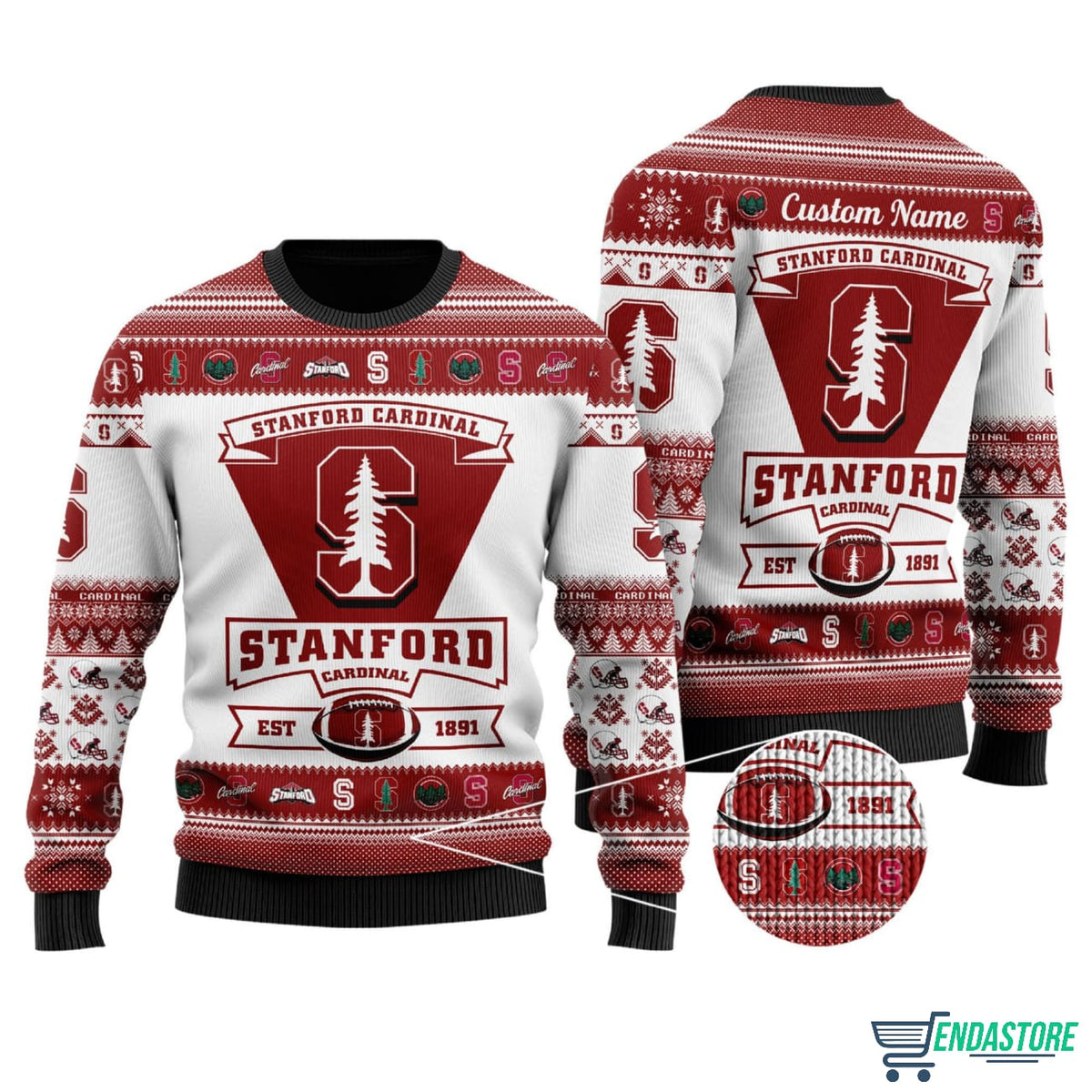 Cardinal Team Custom Name Personalized 3D Ugly Christmas Sweater - Holiday Gift product image