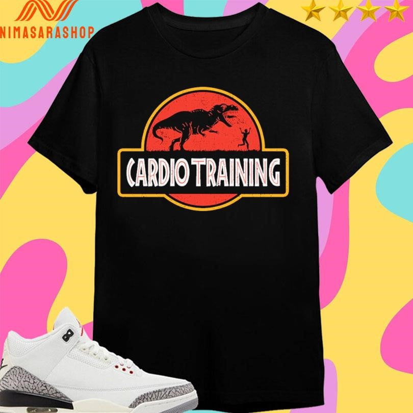 Cardio Training Dinosaur - Adult & Kids T-Shirts, Sweatshirts & Hoodies apparel design preview 1