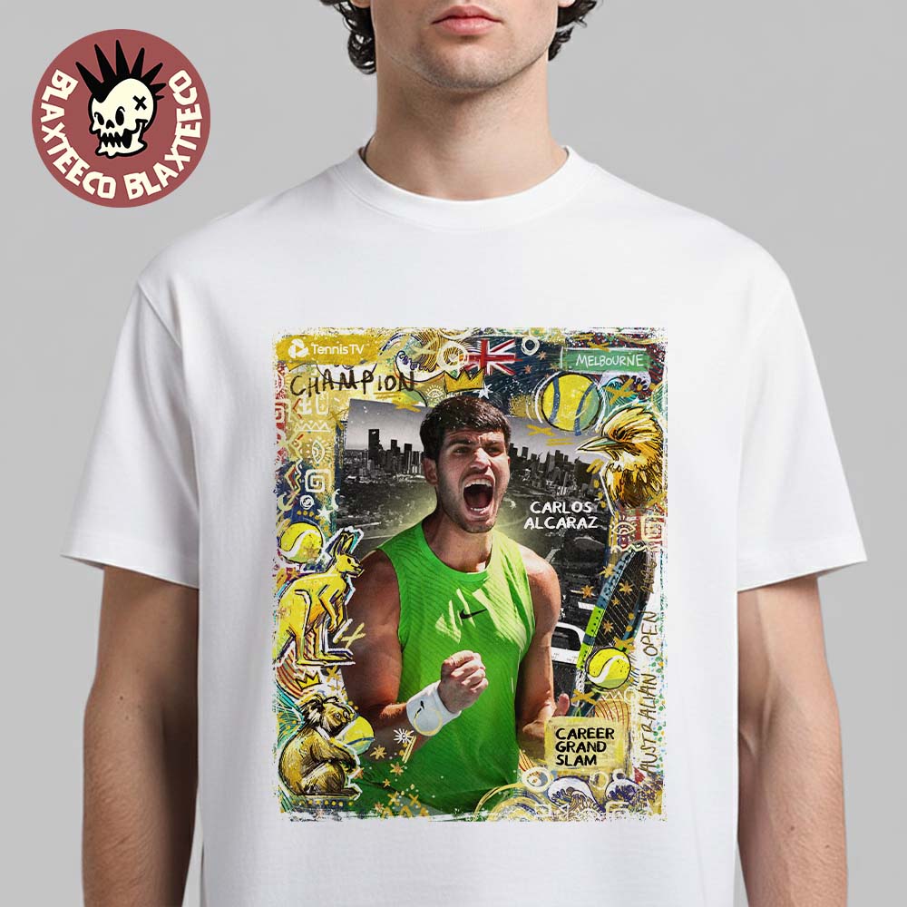 Carlos Alcaraz The Youngest Man Ever Complete Career - Adult & Kids T-Shirts, Sweatshirts & Hoodies apparel design preview 1
