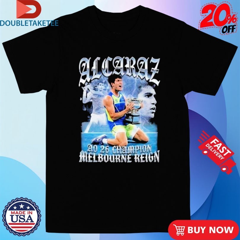 Carlos Alcaraz Top 1 World Tennis Player Australian - Adult & Kids T-Shirts, Sweatshirts & Hoodies apparel design preview 1