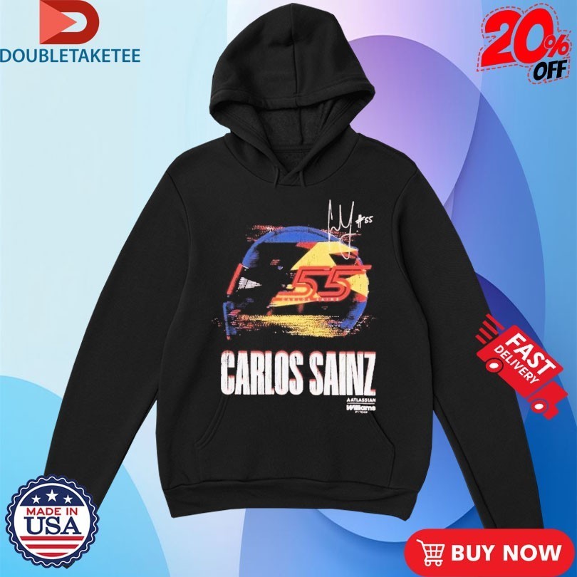 Carlos Sainz Kids Glitch Helmet Williams F1 - Adult & Kids T-Shirts, Sweatshirts & Hoodies apparel design preview 1