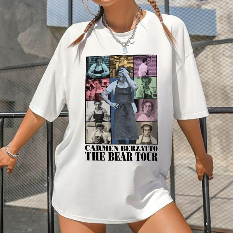 Carmy Bear Tour Cotton Fabric Menswear Short - Adult & Kids T-Shirts, Sweatshirts & Hoodies apparel design preview 1