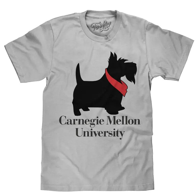 Carnegie Mellon University Scotty Dog Gray - Adult & Kids T-Shirts, Sweatshirts & Hoodies apparel design preview 1