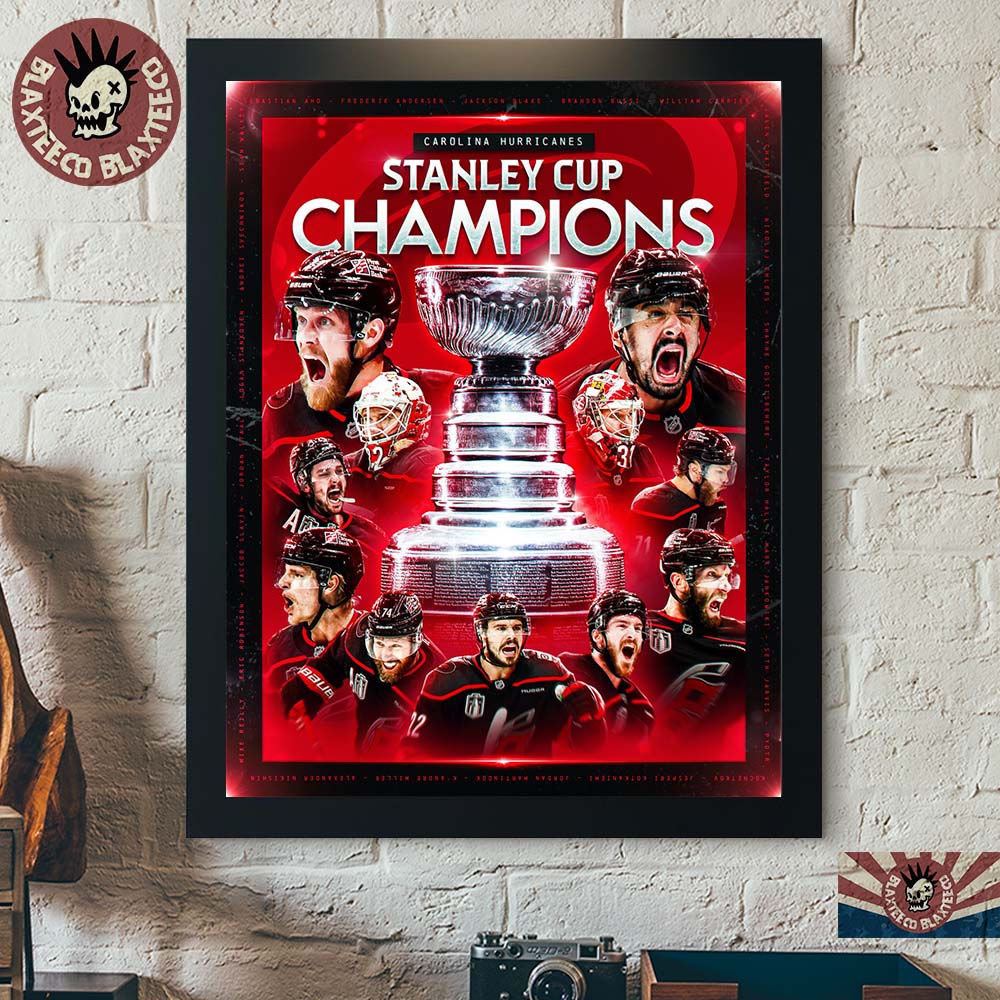 Carolina Hurricanes 2026 NHL Stanley Cup Champions - Adult & Kids T-Shirts, Sweatshirts & Hoodies apparel design preview 1