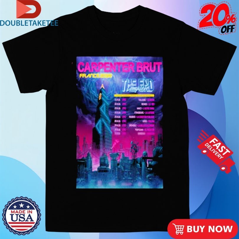 Carpenter Brut France Tour 2026 Dates - Adult & Kids T-Shirts, Sweatshirts & Hoodies apparel design preview 1