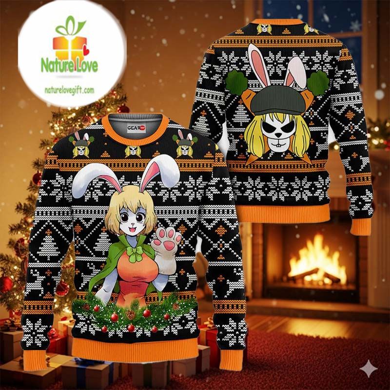 Carrot Anime Xmas Gifts One Piece Ugly Christmas Sweater - Holiday Gift product image