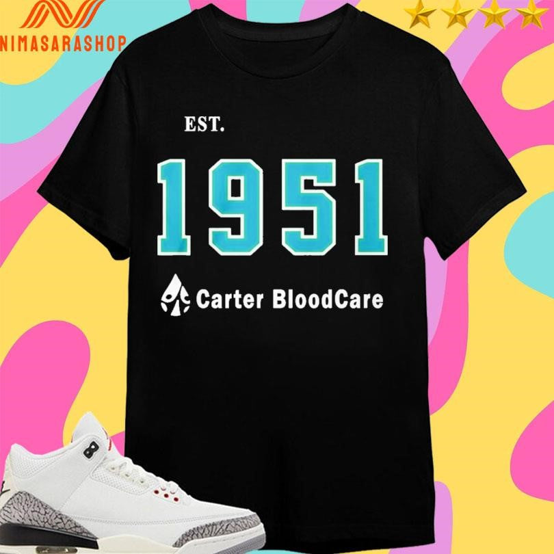 Carter Bloodcare 75th Anniversary Est 1951 - Adult & Kids T-Shirts, Sweatshirts & Hoodies apparel design preview 1