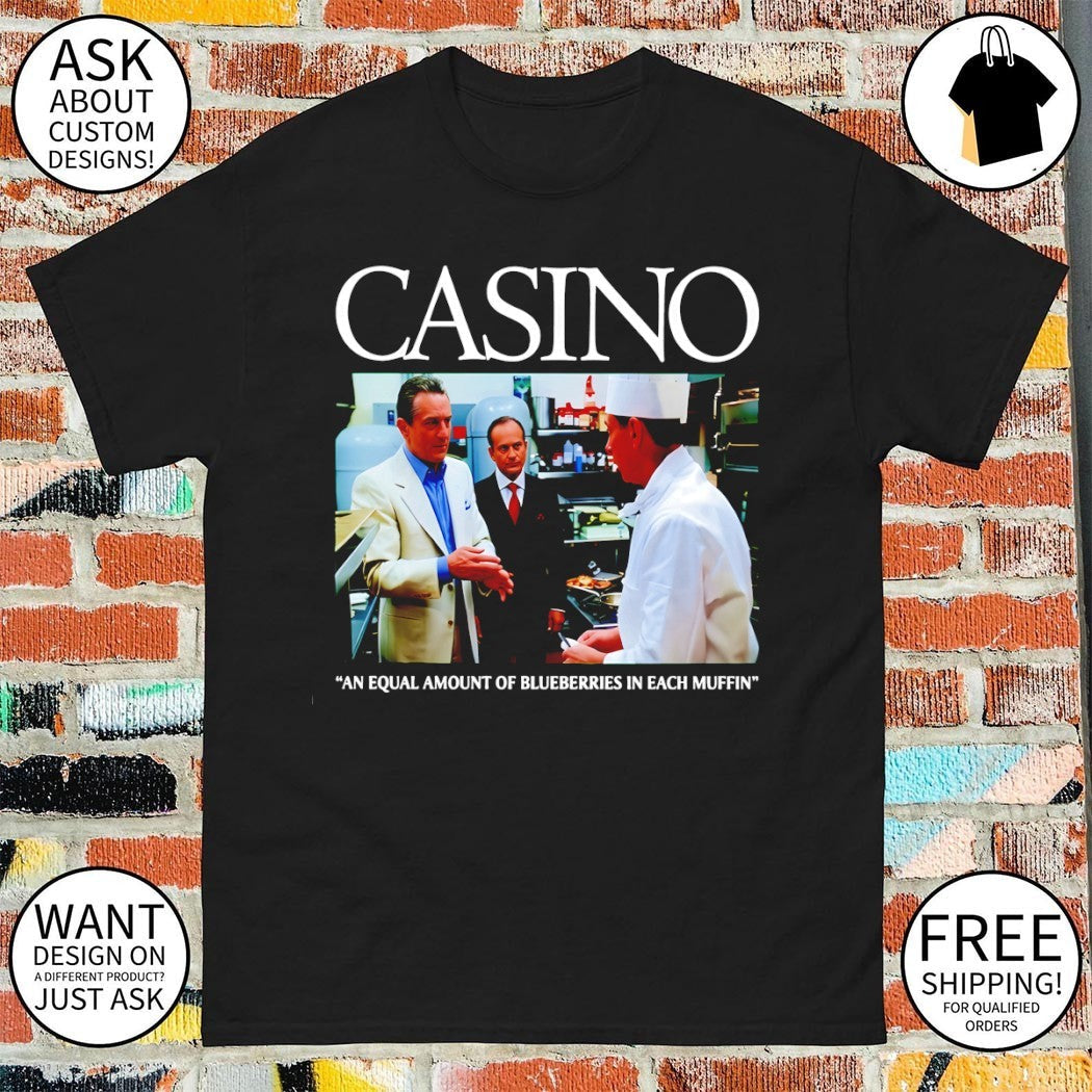 Casino an equal amount of blueberries in each muffin - Adult & Kids T-Shirts, Sweatshirts & Hoodies apparel design preview 1