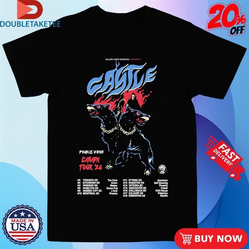 Castle Canada Tour 2026 Dates - Adult & Kids T-Shirts, Sweatshirts & Hoodies apparel design preview 1