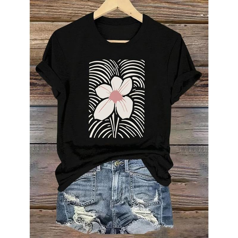Casual Short Sleeved Floral Pattern Spring Summer - Adult & Kids T-Shirts, Sweatshirts & Hoodies apparel design preview 1