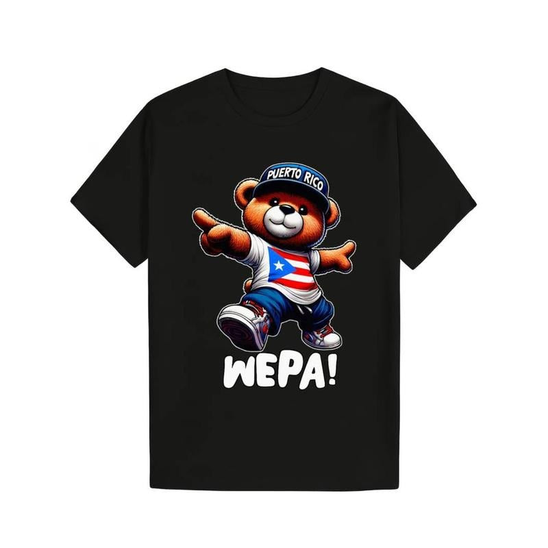 Casual 100% Cotton Wepa Teddy Bear Puerto Rico Flag - Adult & Kids T-Shirts, Sweatshirts & Hoodies apparel design preview 1