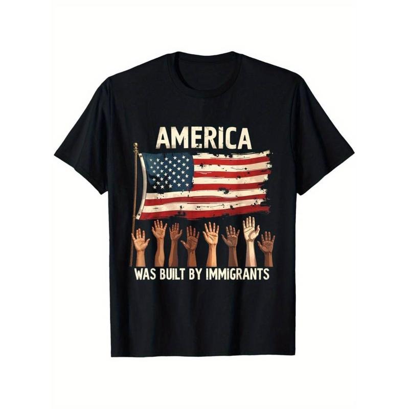 Casual America Was Built Immigrants Diversity - Adult & Kids T-Shirts, Sweatshirts & Hoodies apparel design preview 1