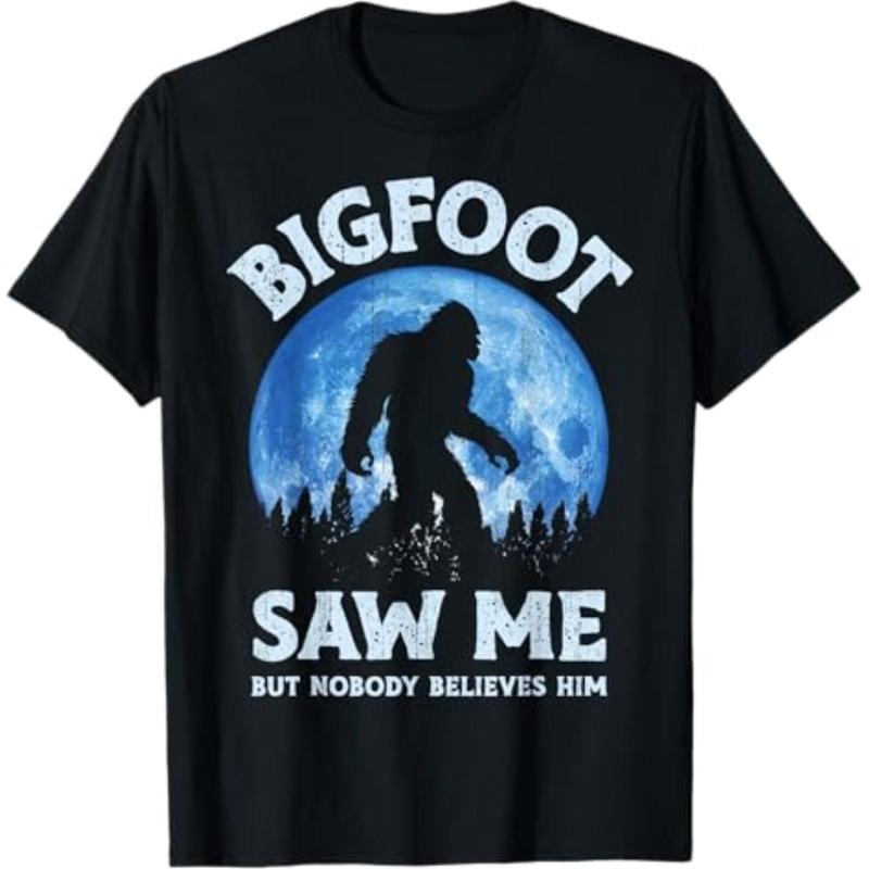 Casual Bigfoot Saw Me But Nobody Believes Him Funny - Adult & Kids T-Shirts, Sweatshirts & Hoodies apparel design preview 1