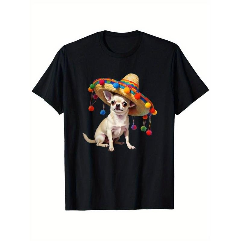 Casual Chihuahua Sombrero Blanco Happy Cinco De Mayo - Adult & Kids T-Shirts, Sweatshirts & Hoodies apparel design preview 1