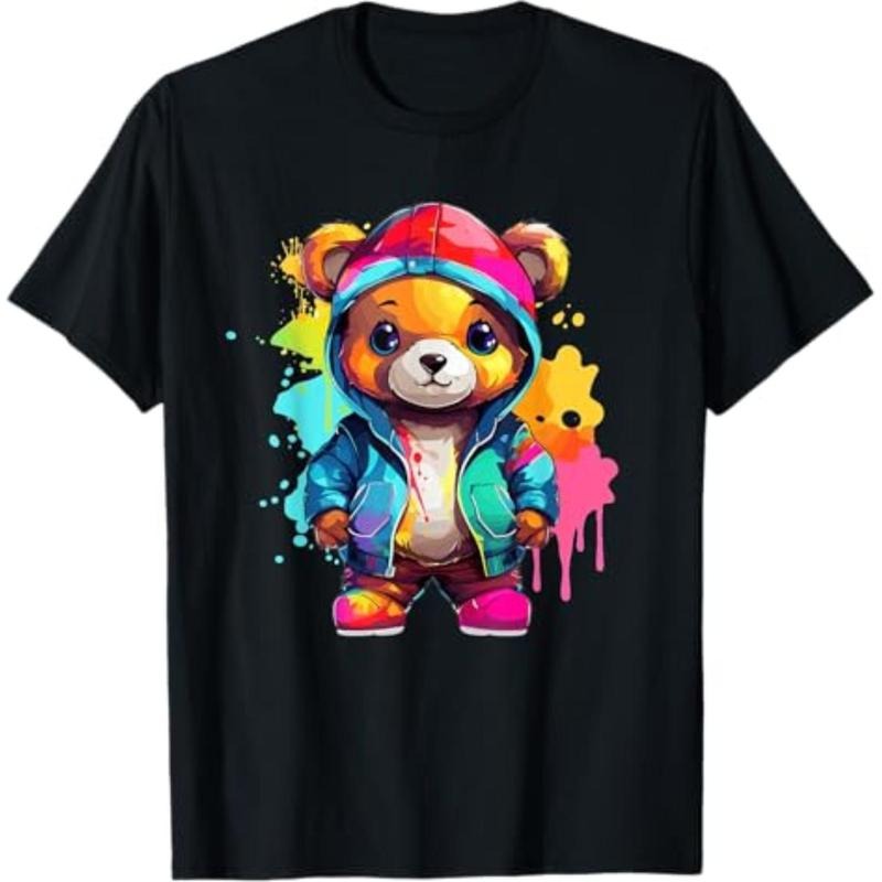 Casual Colorful Teddy Bear - Adult & Kids T-Shirts, Sweatshirts & Hoodies apparel design preview 1
