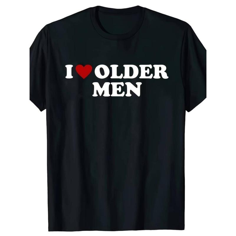 Casual Funny I Love Old Man Red Heart Summer Pattern - Adult & Kids T-Shirts, Sweatshirts & Hoodies apparel design preview 1