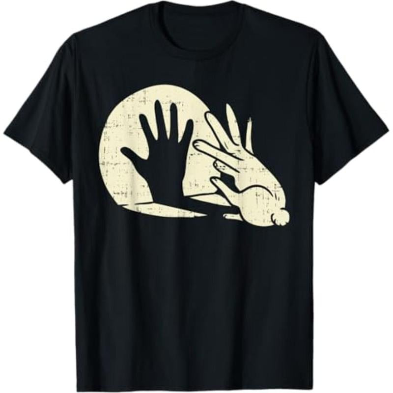 Casual Funny Rabbit Animal Bunny Lover Shadow Play - Adult & Kids T-Shirts, Sweatshirts & Hoodies apparel design preview 1