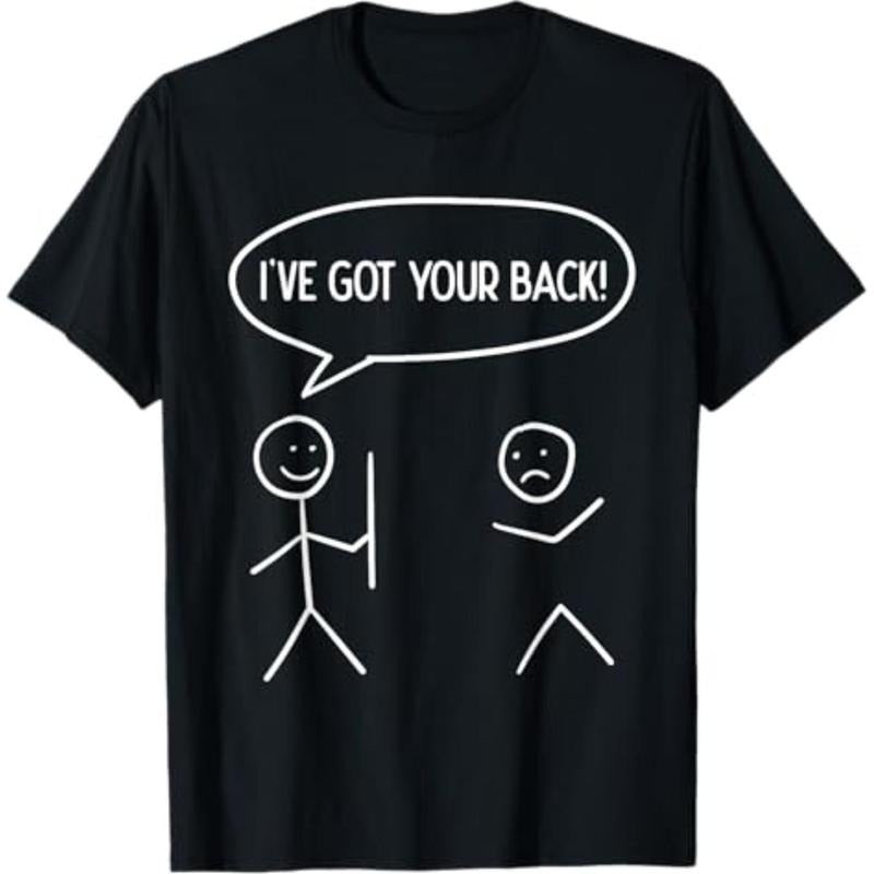 Casual I Got Your Back Funny Stickman Sarcasm - Adult & Kids T-Shirts, Sweatshirts & Hoodies apparel design preview 1