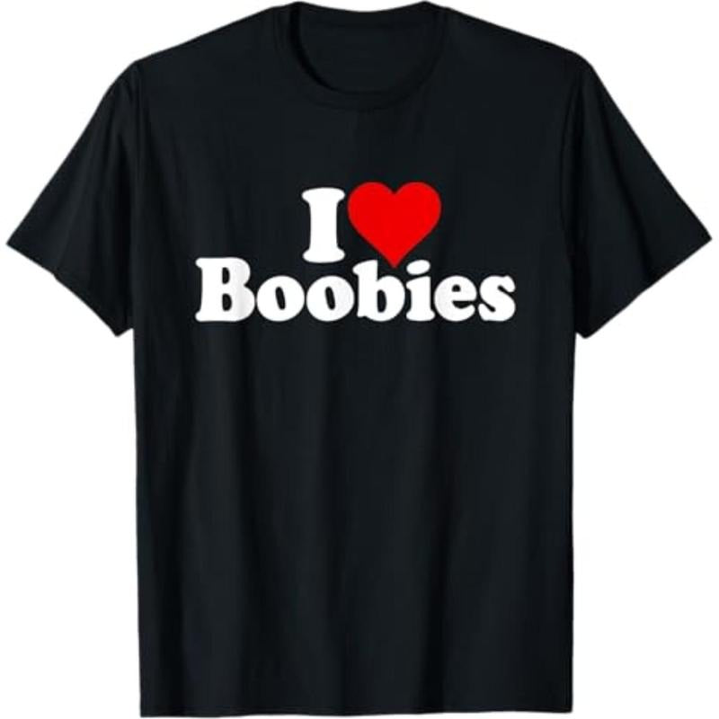 Casual I LOVE HEART BOOBIES - Adult & Kids T-Shirts, Sweatshirts & Hoodies apparel design preview 1