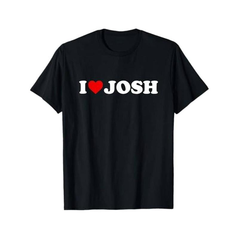 Casual I Love Josh Heart 100% Cotton Dad Mom Friends - Adult & Kids T-Shirts, Sweatshirts & Hoodies apparel design preview 1