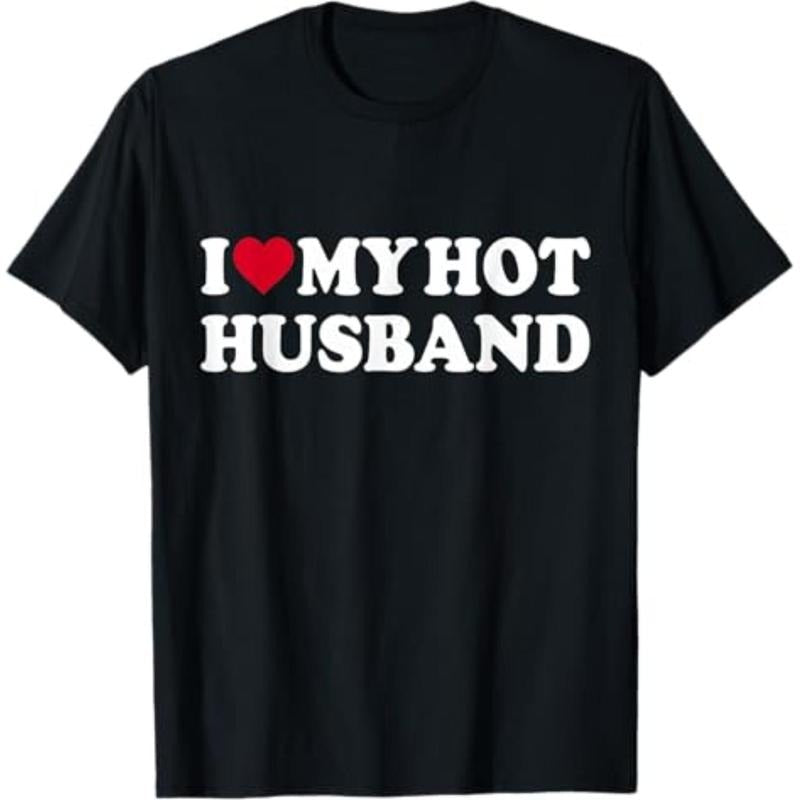Casual I Love My Hot Husband Funny Red Heart - Adult & Kids T-Shirts, Sweatshirts & Hoodies apparel design preview 1