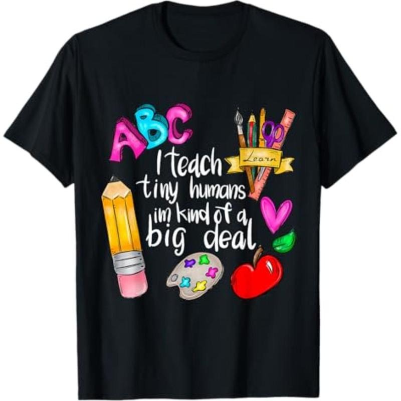 Casual I Teach Tiny Humans Teacher Appreciation Back - Adult & Kids T-Shirts, Sweatshirts & Hoodies apparel design preview 1